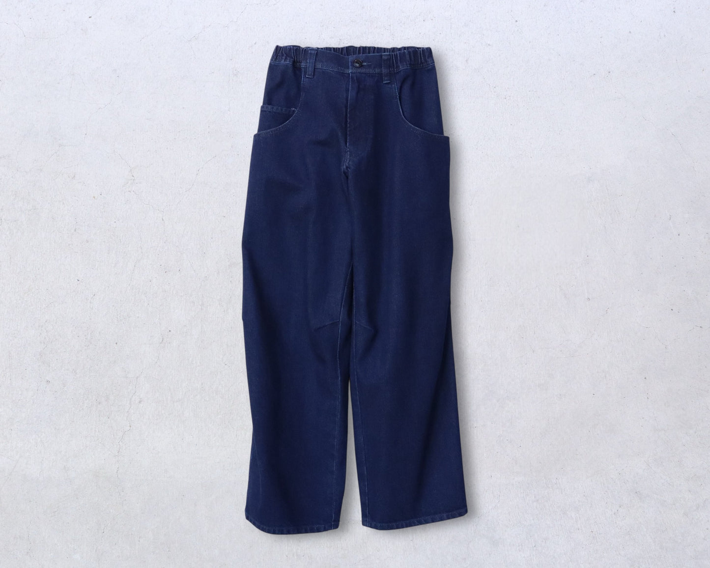 綿デニム(インディゴ) ロールアップパンツ