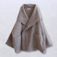【NEW】ウールやぶれ織 ショールコート