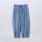 綿刺し子 プリーツパンツ