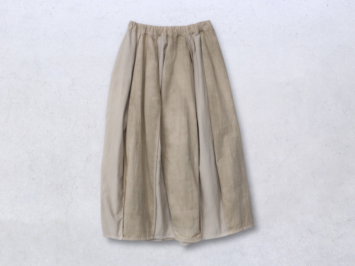 綿刺し子×ジンバブエコットン パイピングスカート