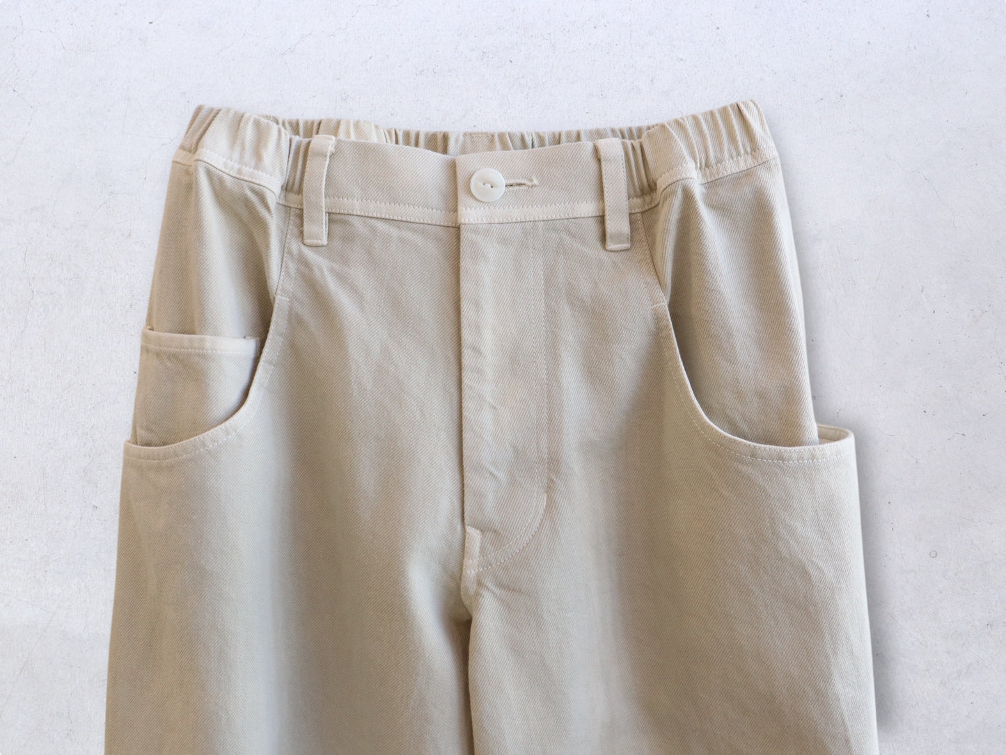 【NEW】綿デニム ロールアップパンツ