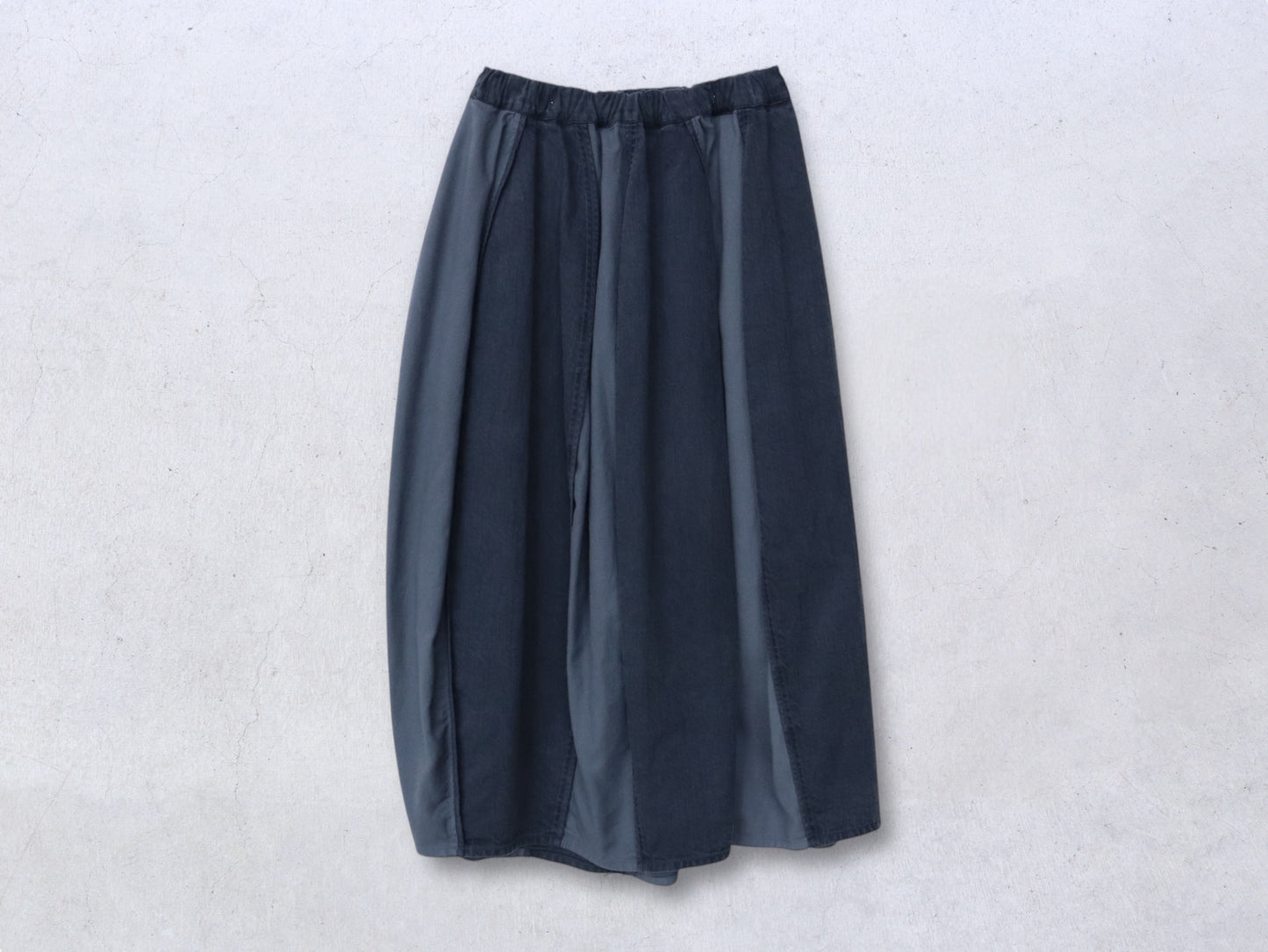 綿刺し子×ジンバブエコットン パイピングスカート