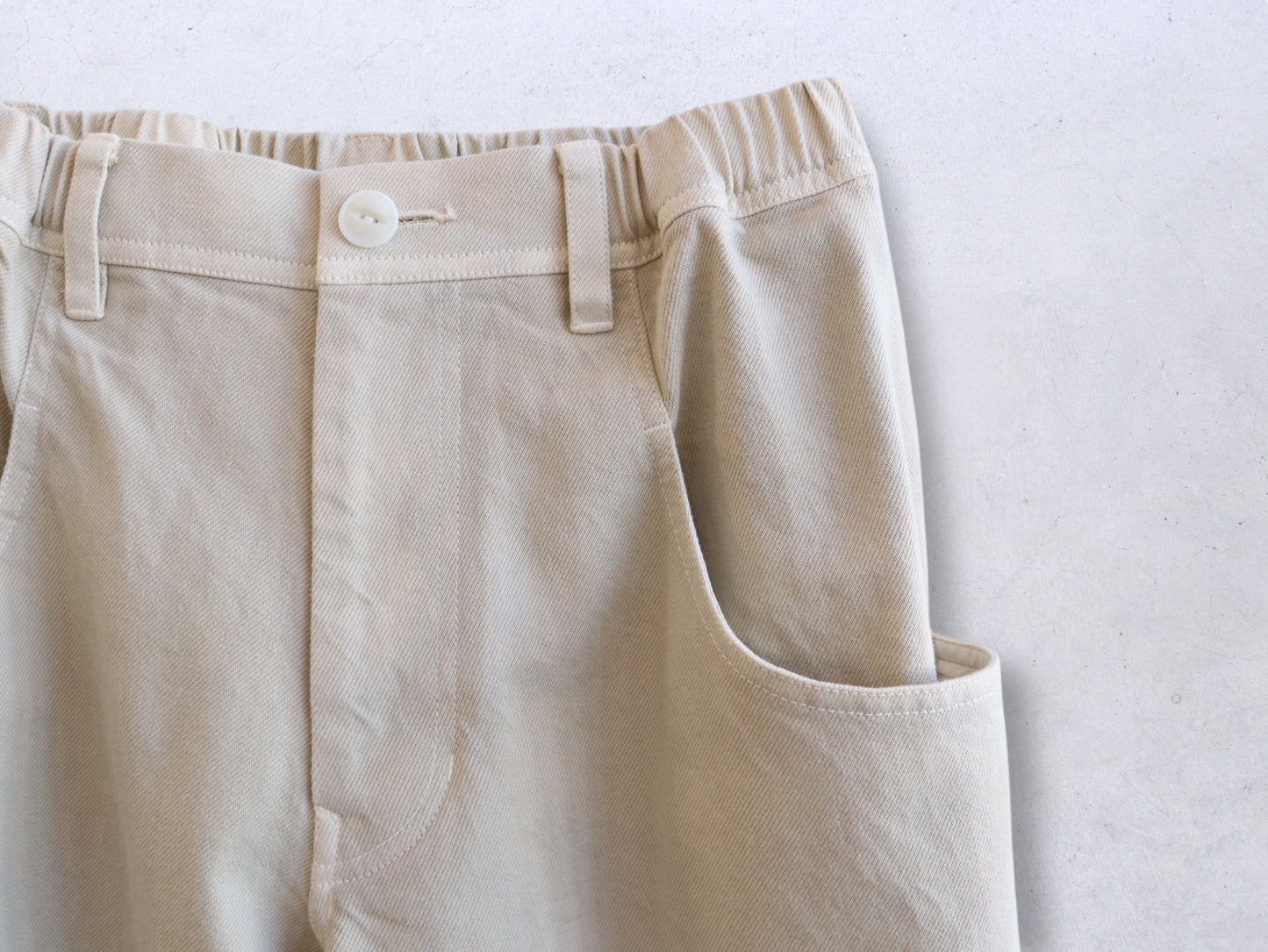 【NEW】綿デニム ロールアップパンツ