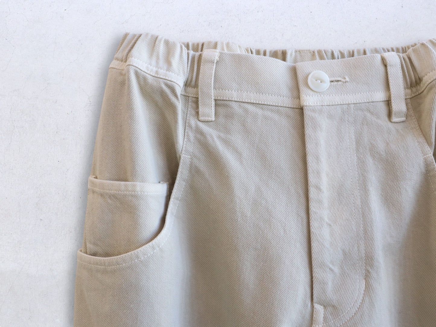 【NEW】綿デニム ロールアップパンツ