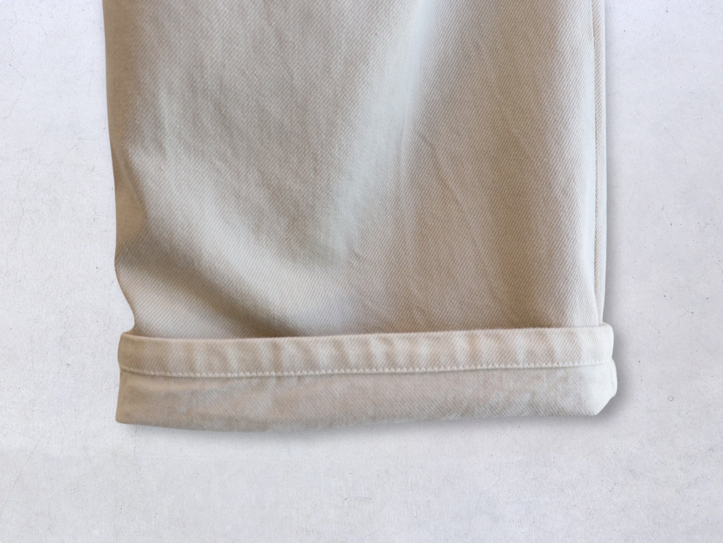 【NEW】綿デニム ロールアップパンツ