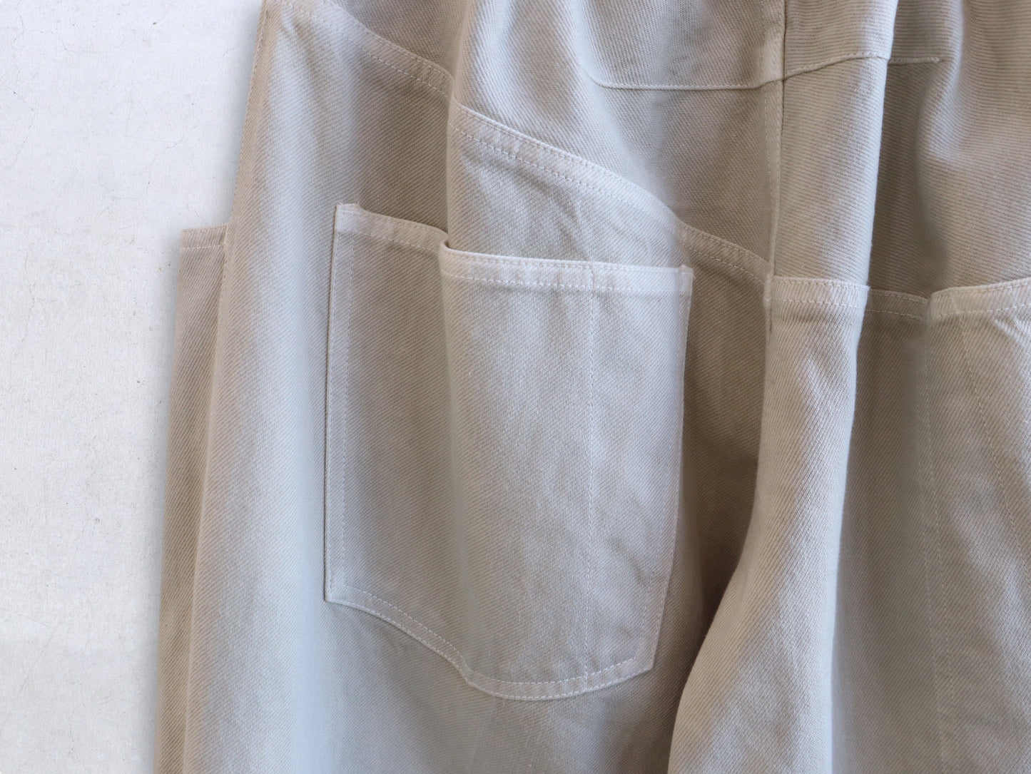 【NEW】綿デニム ロールアップパンツ