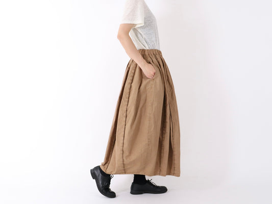 23SS｜S-11｜綿 近江晒 パイピング Skirt
