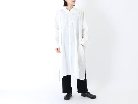 23AW｜B-01｜綿 近江晒 ドルマンワイド Shirt〈COZY〉