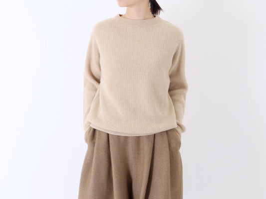 23AW｜K-08｜カシミヤ 両畦 Sweater〈COZY〉