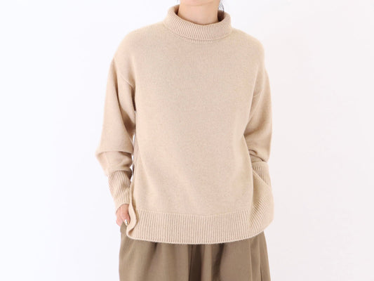 23AW｜K-09｜カシミヤ サイドスリット Sweater〈COZY〉