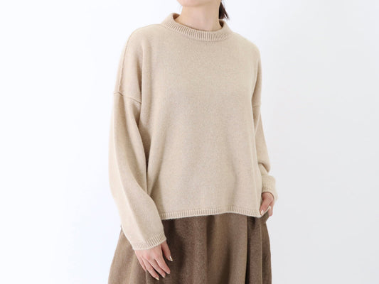 23AW｜K-10｜カシミヤ ワイド Sweater〈COZY〉