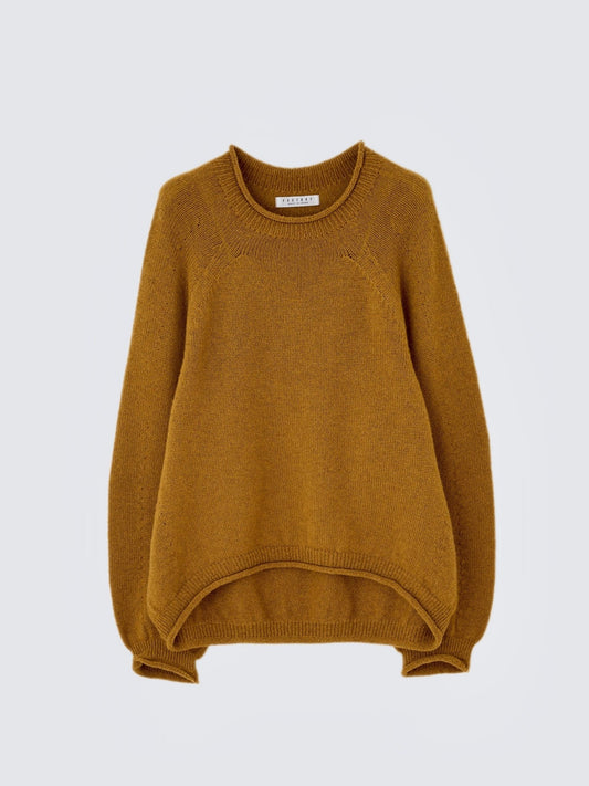 23AW｜K-11｜ベビーキャメル カーブ Sweater〈COZY〉　