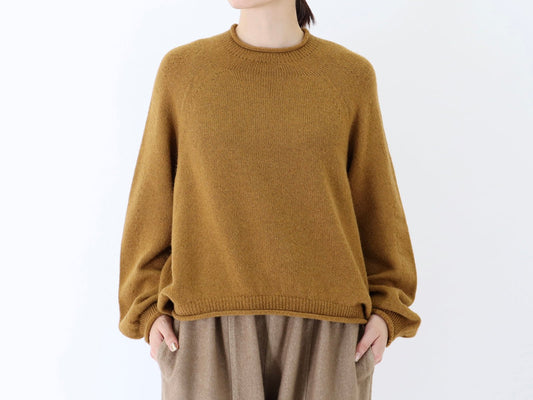 23AW｜K-11｜ベビーキャメル カーブ Sweater〈COZY〉　