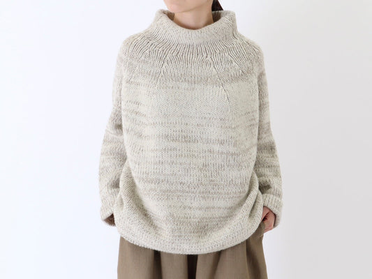 23AW｜K-19｜モンゴリアンウール ラグラン Sweater〈UNIQUE〉