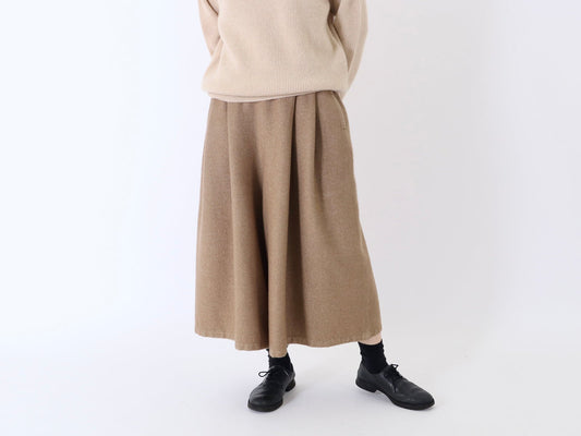 23AW｜P-01｜綿ウール朱子織 キュロットワイド Pants〈COZY〉